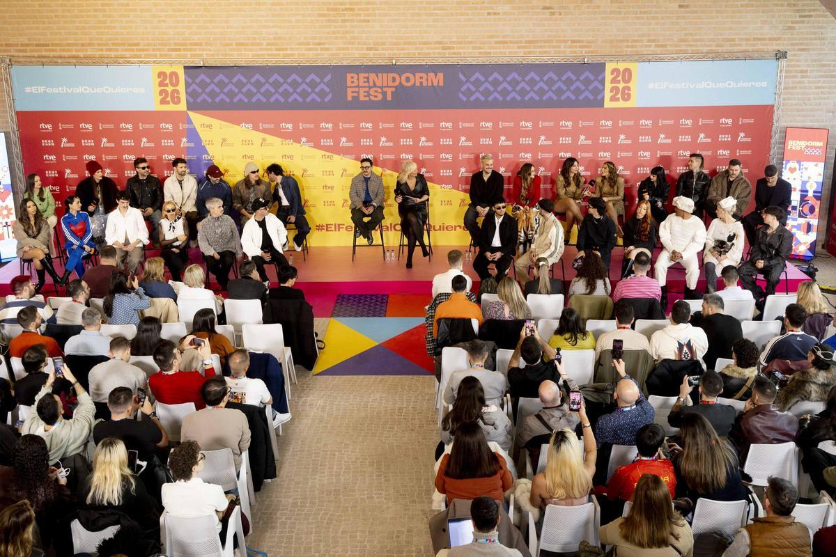 Presentación de los 18 participantes del Benidorm Fest 2026