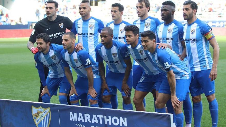 La alineación titular de los dos últimos partidos en el Málaga CF