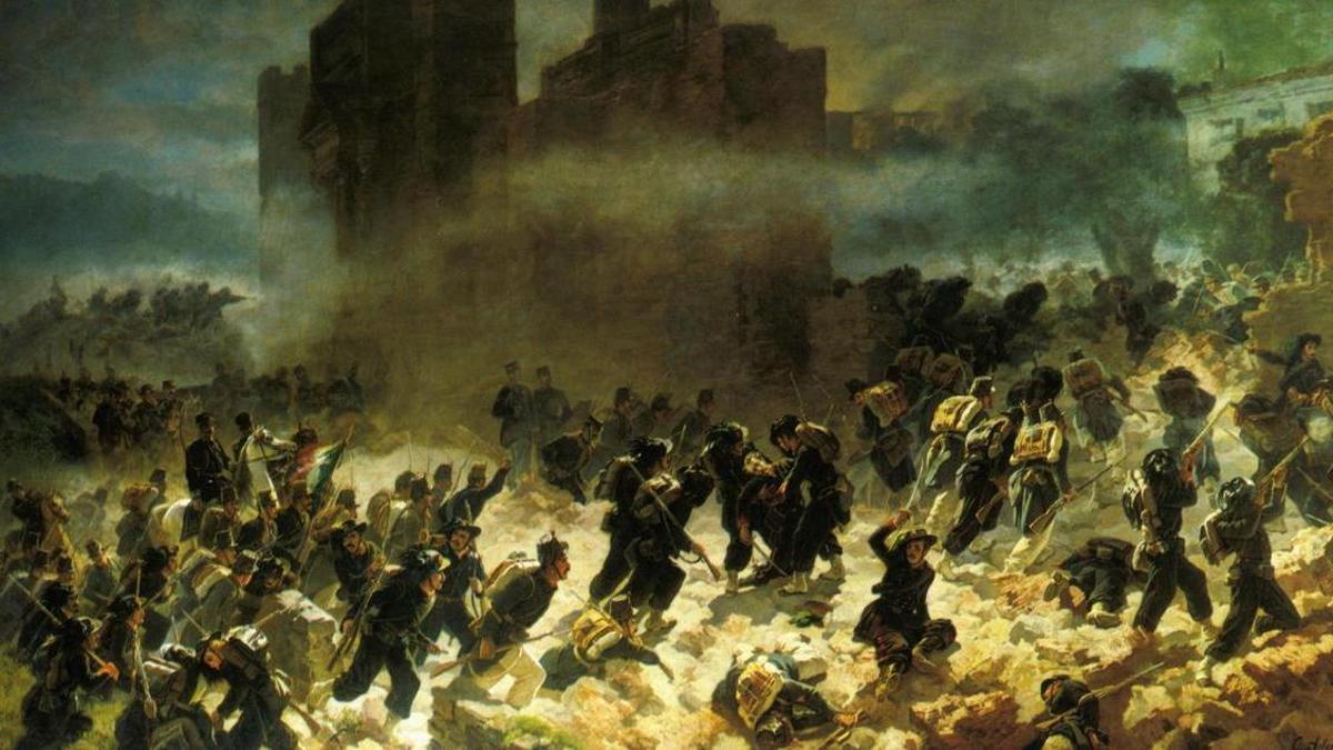 Imagen La brecha de Porta Pia, por Carlo Ademollo.