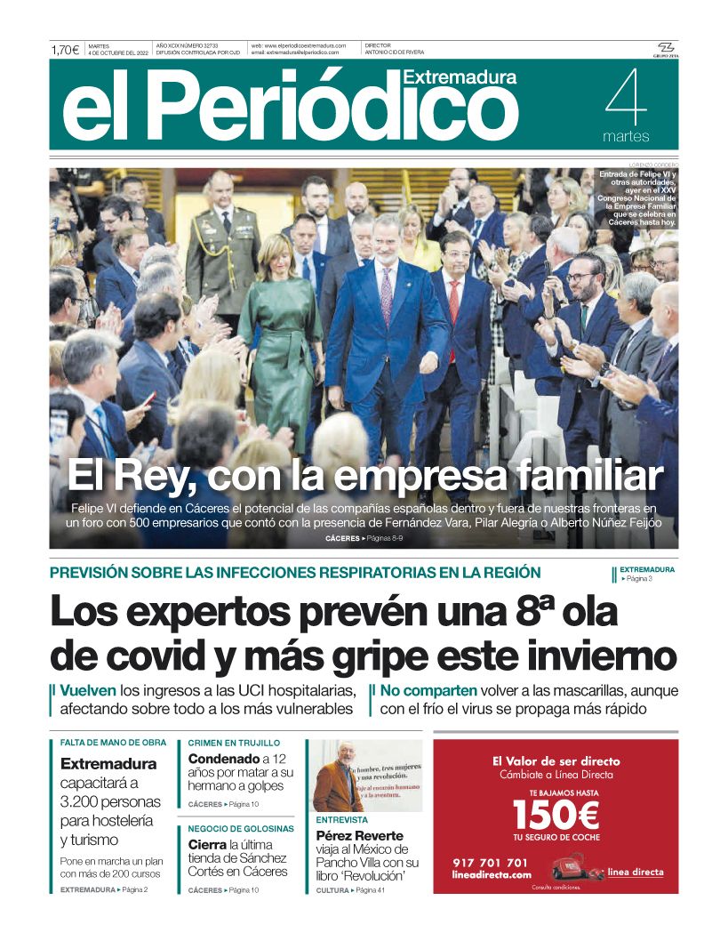 Consulta la portada correspondiente al día 4 de octubre de 2022