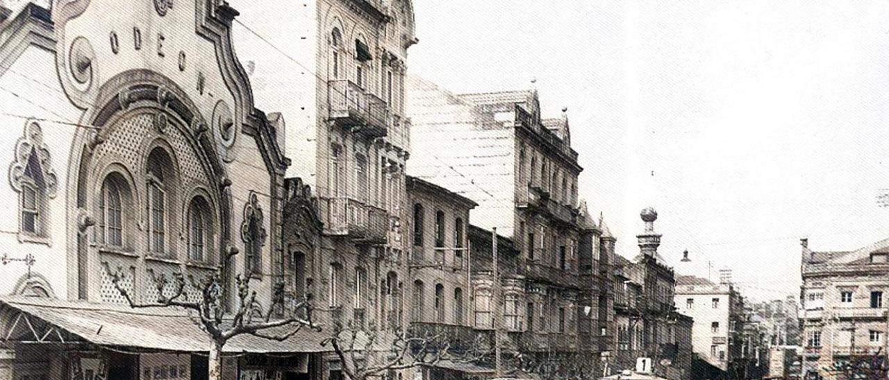 En octubre de 1917 se anuncia la inauguración del Teatro Odeón en la calle Urzaiz