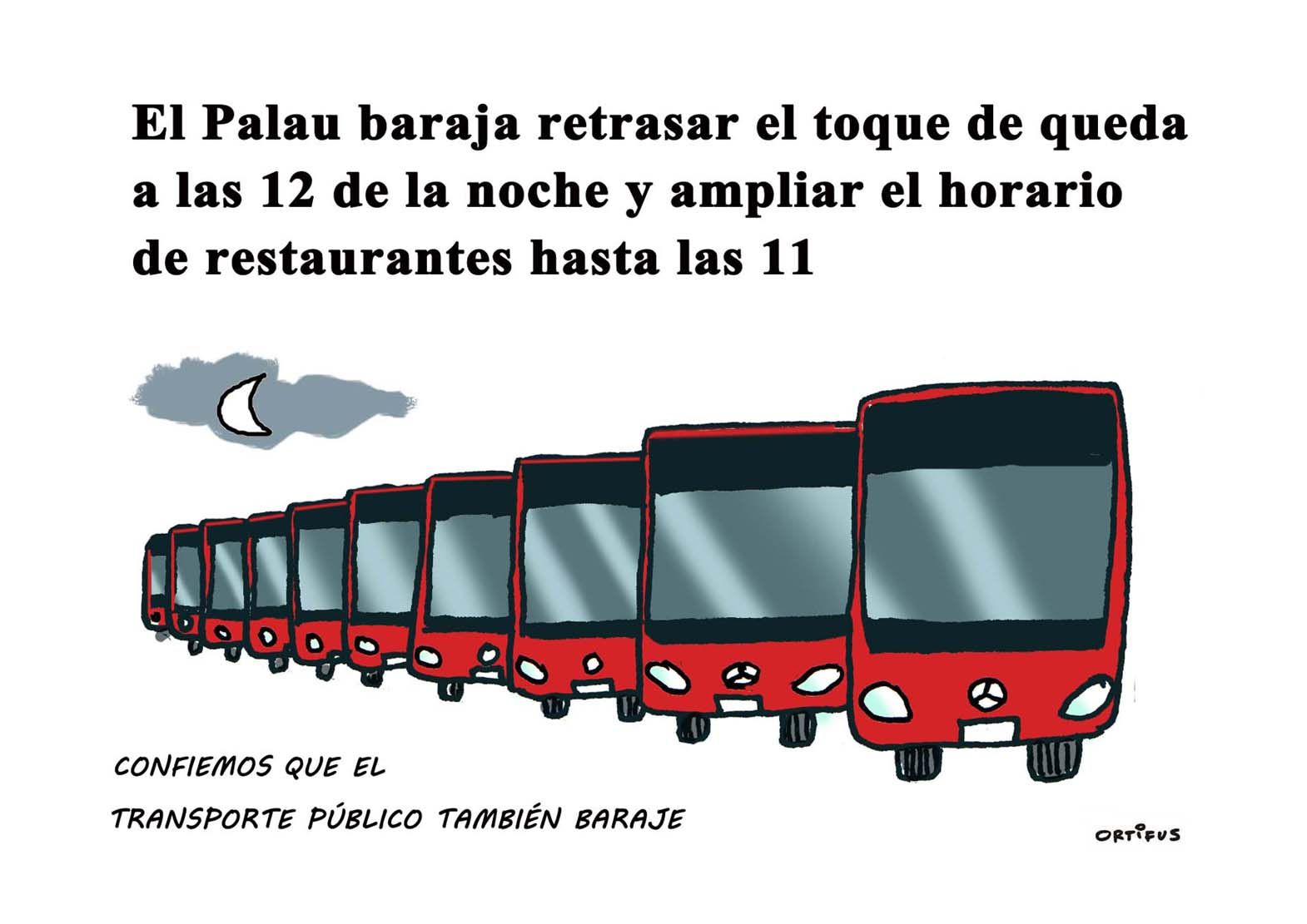 El Palau baraja retrasar el toque de queda a las 12 de la noche y ampliar el horario de restaurantes hasta las 11