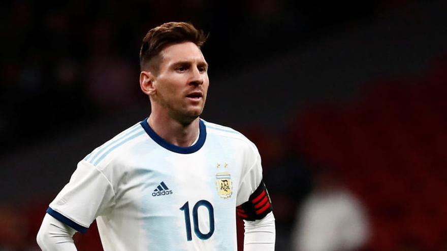 El delantero argentino, Leo Messi.