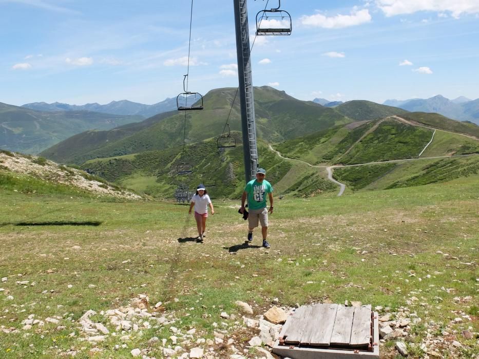 Uso de la estación de esquí de Valgrande-Pajares en verano