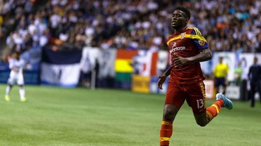 Olmes García en un partido del América de Cali.