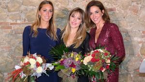 Gemma Mengual, Gisela y Elsa Anka posan en la gala del jueves por la noche en Sant Cugat.