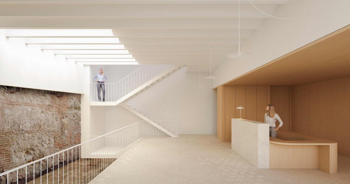 El hall del futuro Espai Dones en el barrio del Carmen