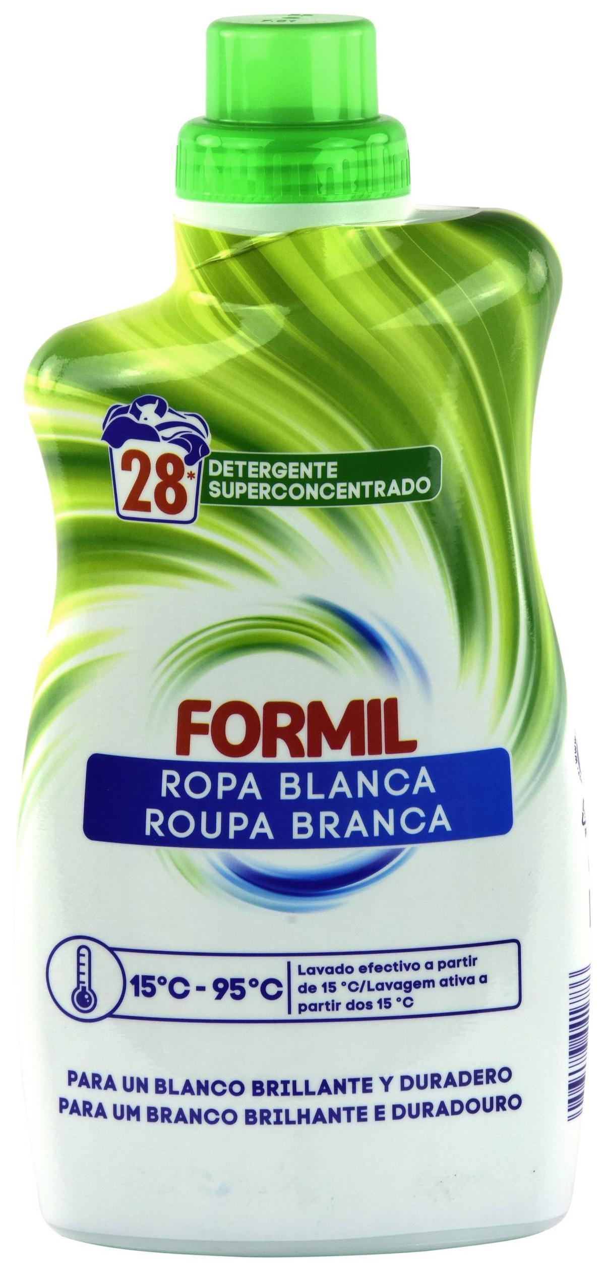 Detergente para lavadora &quot;FORMIL LIDL ROPA BLANCA SUPERCONCENTRADO&quot; para ropa blanca