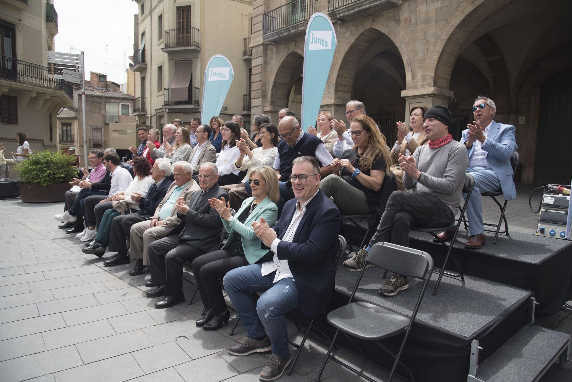 Acte central del candidat a l'alcaldia de Manresa de Junts, Ramon Bacardit