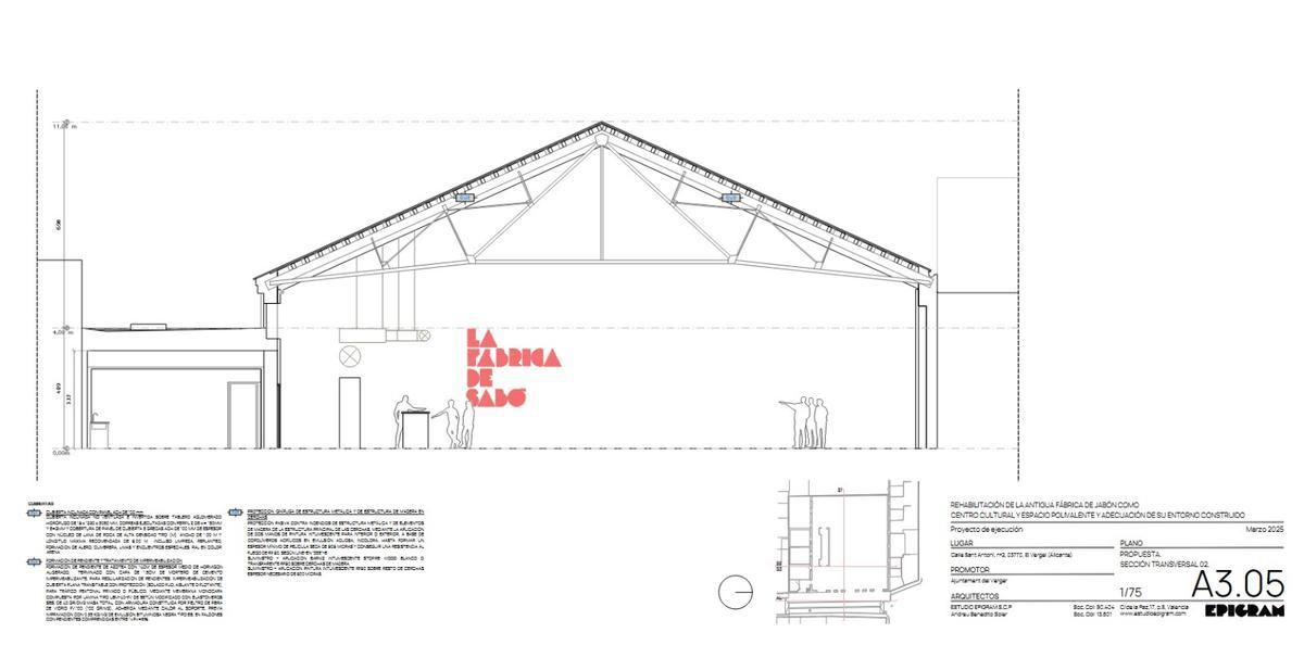 Otro de los planos de la rehabilitación