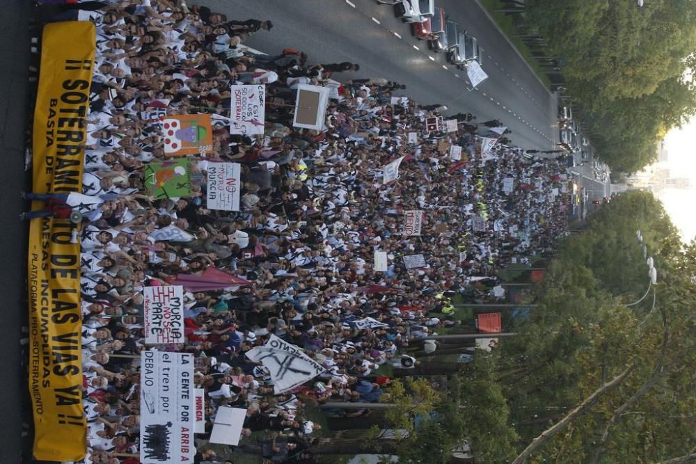 Manifestación contra el muro de Murcia en Madrid