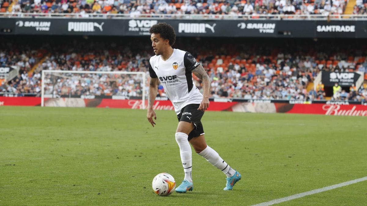 Hélder Costa, en el partido contra Osasuna