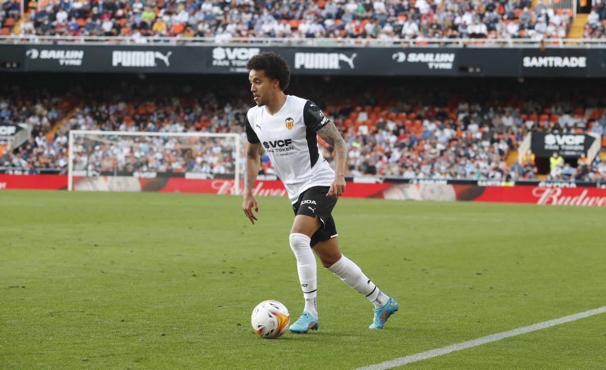 Hélder Costa, en el partido contra Osasuna