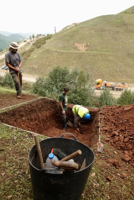 Excavación en el castro de Boinas