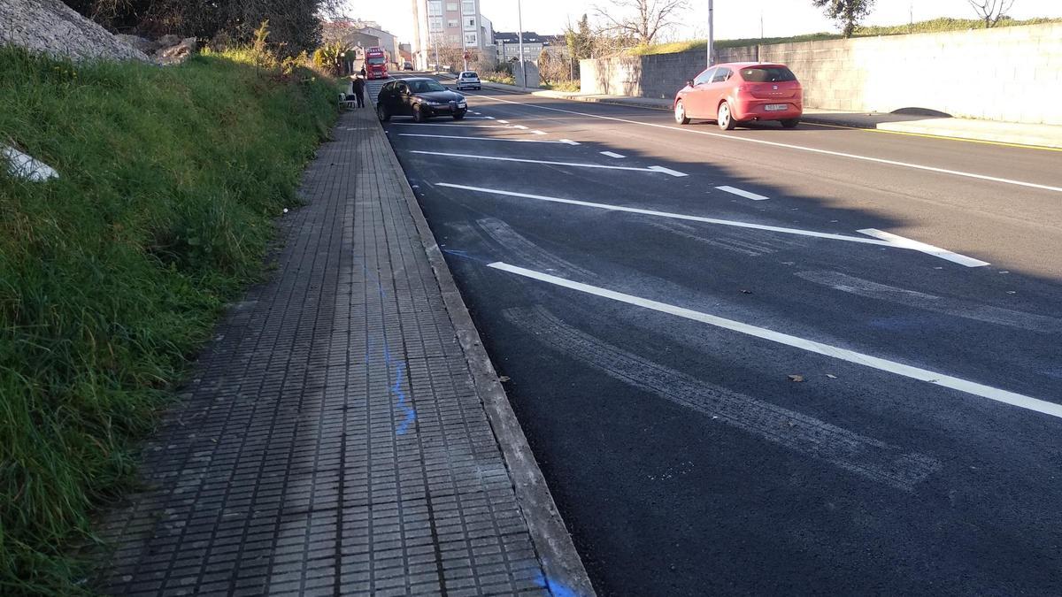La calle en la que se produjo el accidente.
