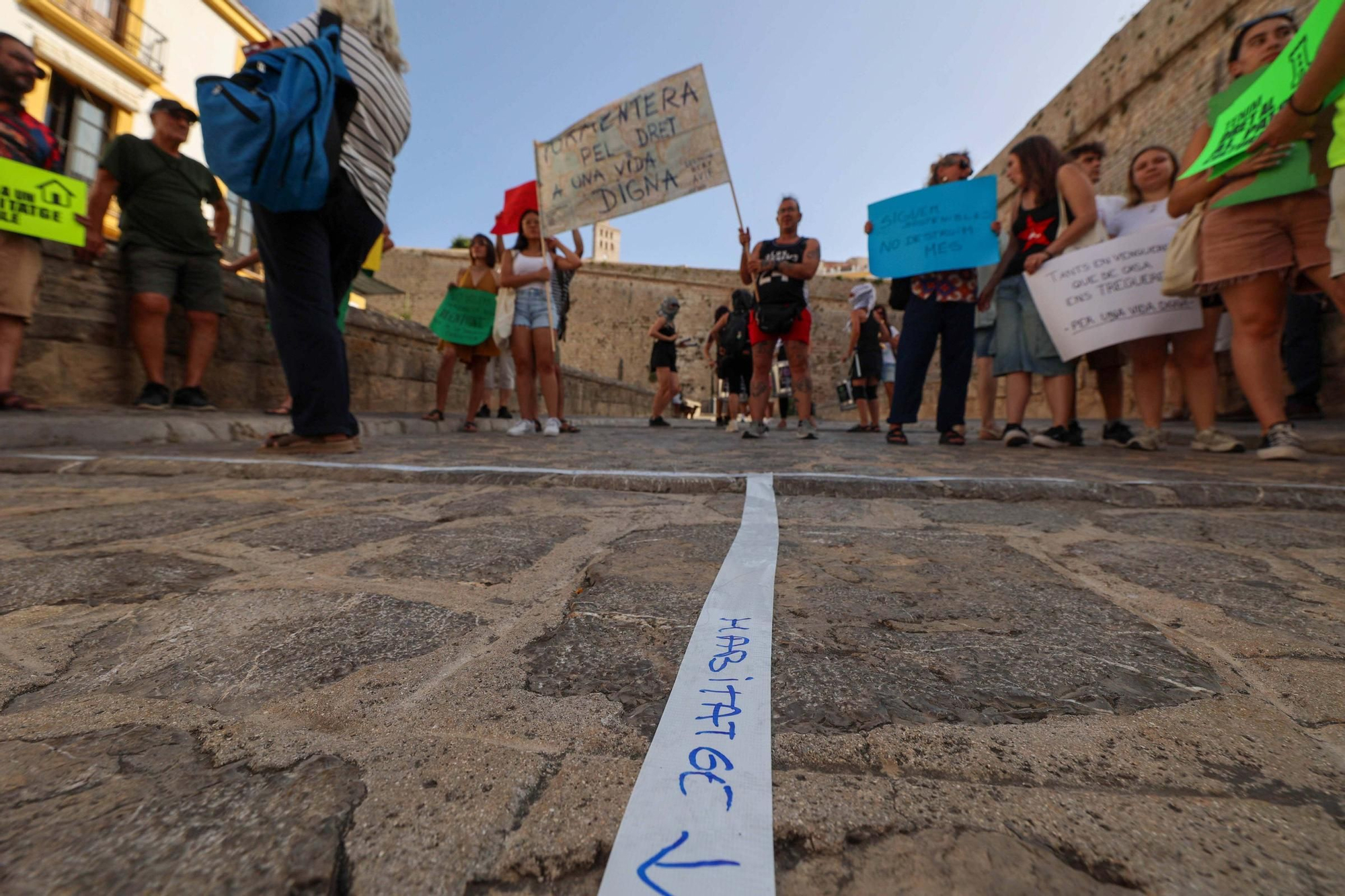 Manifestación contra la masificación turística en Ibiza