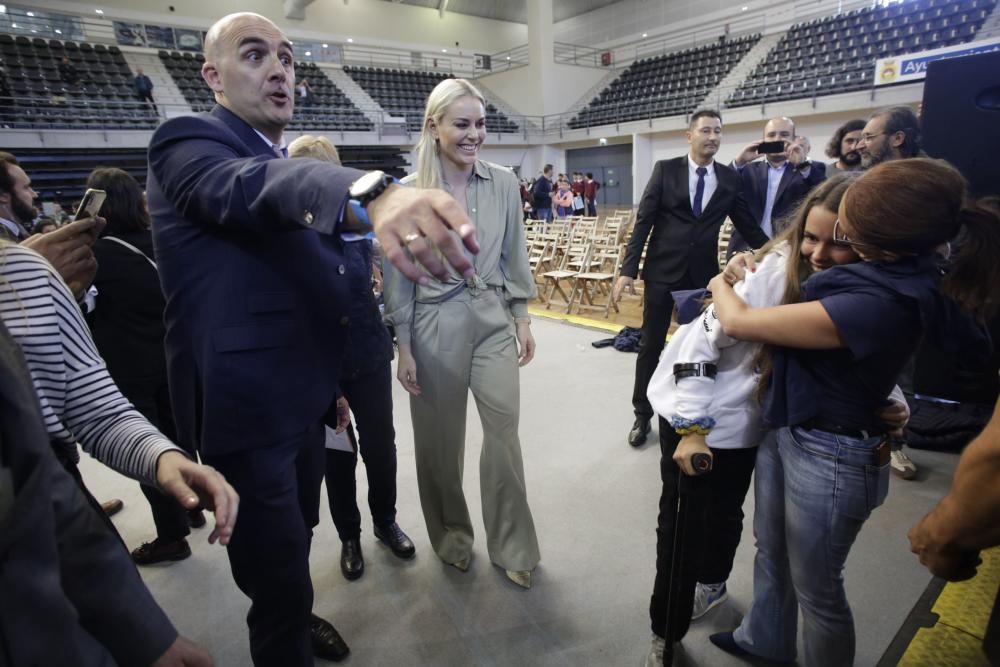 Premios Princesa de Asturias: Encuentro de Lindsey Vonn con estudiantes en Avilés