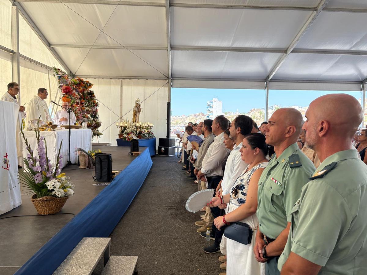 Misa de campaña en honor a la Virgen del Carmen