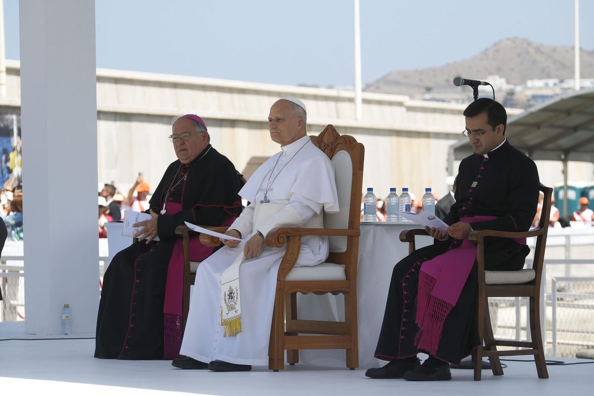 Acto del papa León XIV en Arguineguín, en Gran Canaria