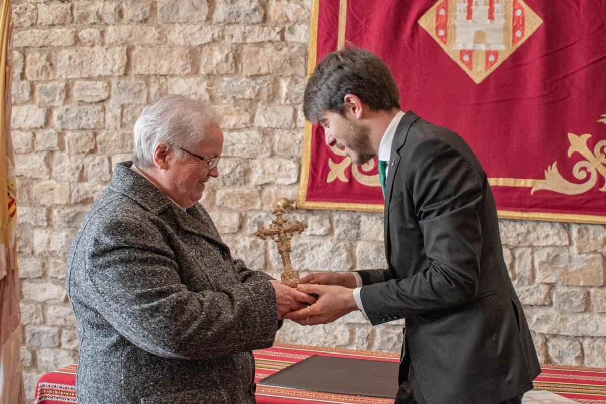 Susana Pitarch fue maestra en la escuela de Morella durante 30 años y forma parte del capítulo del Corpus Christi y otras actividades de la parroquia.