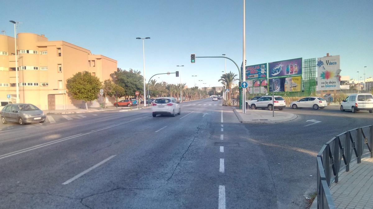 El cruce que Contigo planea reconvertir en una rotonda urbana