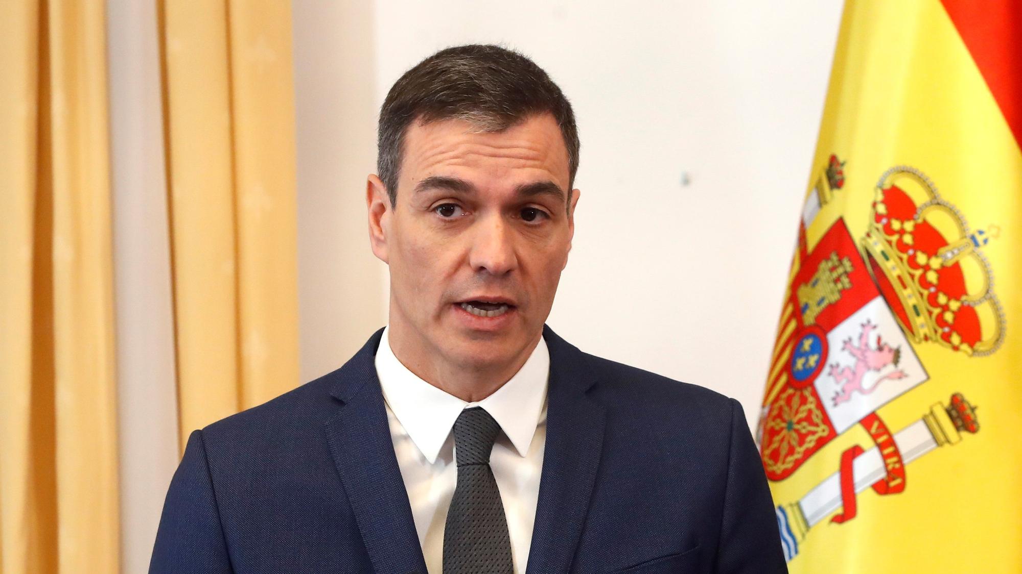 Pedro Sánchez, presidente del gobierno español, en su visita a Eslovenia.