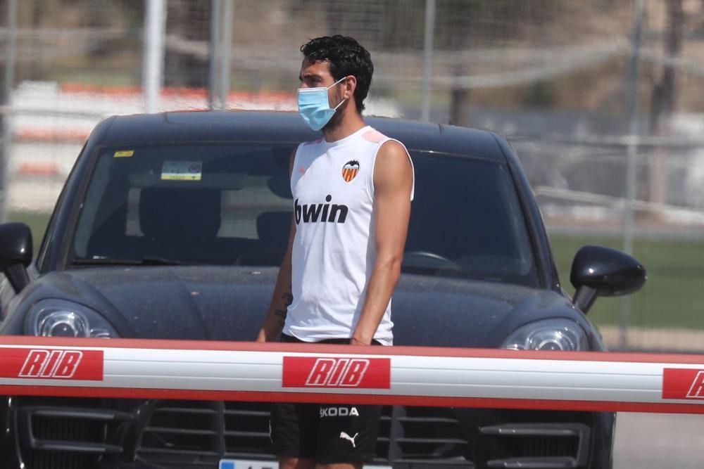 Entrenamiento en Paterna tras caer en Vila-Real