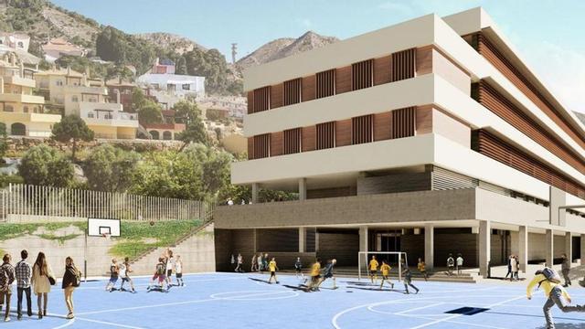 Infografía de cómo será el nuevo instituto de Benalmádena Pueblo. | L.O.