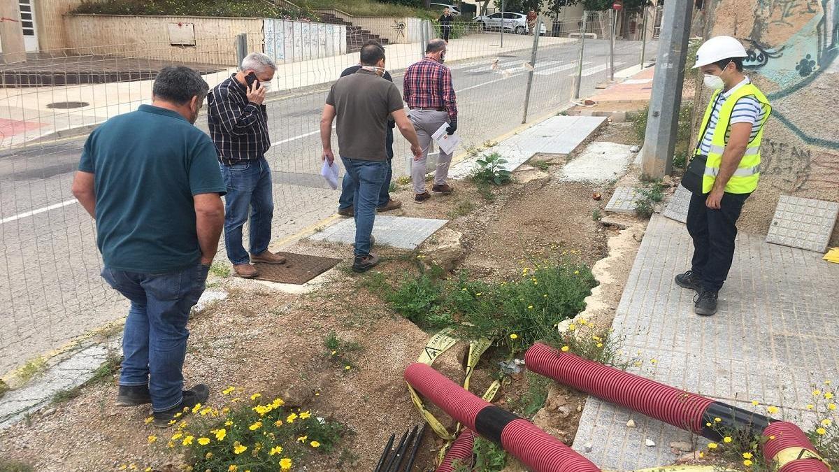 Avanzan las obras en esta zona de Cartagena