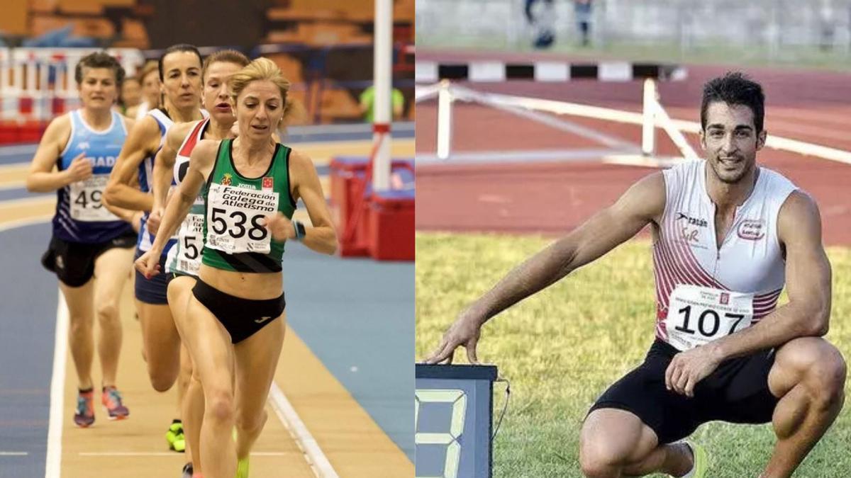 Esther Pedrosa y Javier Cancela representarán a Santiago en el Campeonato del Mundo Máster de Atletismo.
