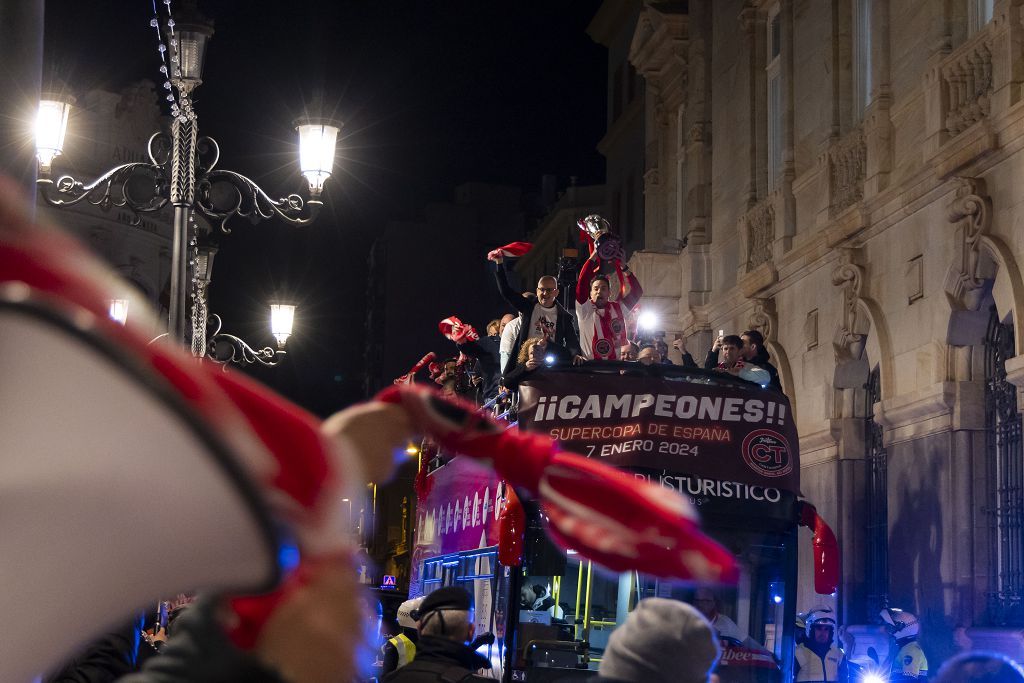 El Jimbee Cartagena celebra en casa la Supercopa de España