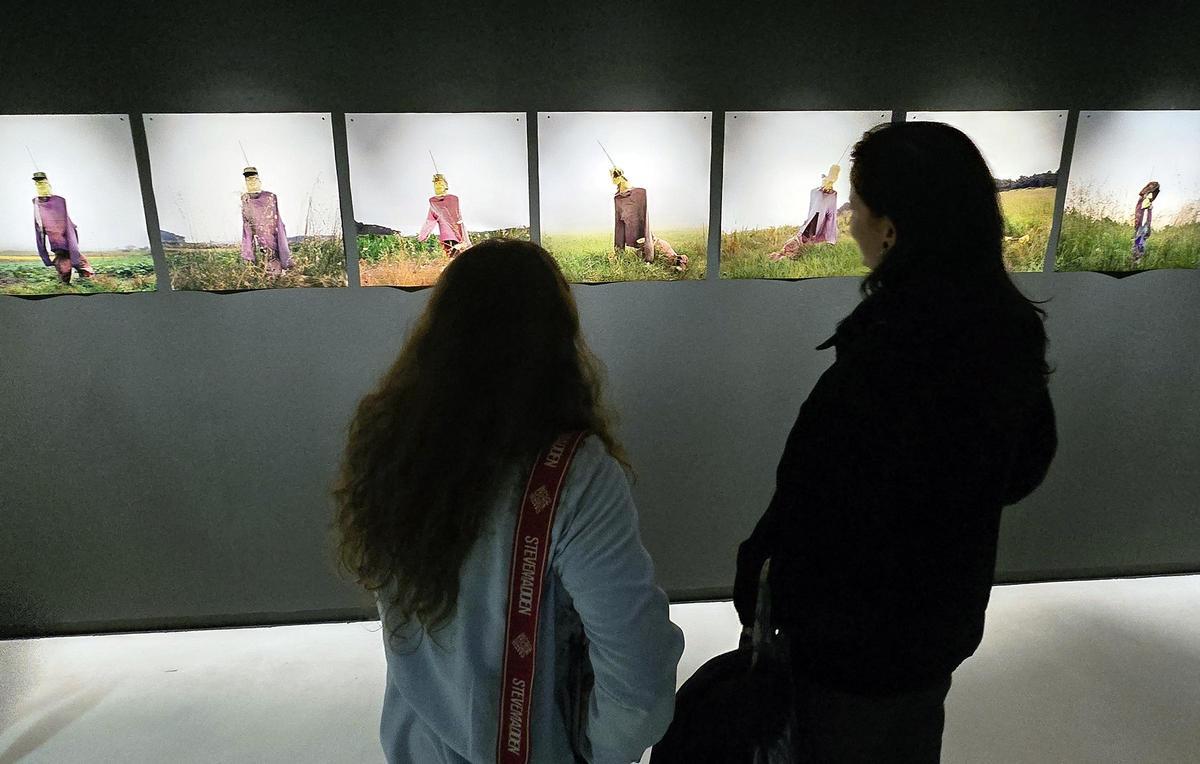 Exposición "Espantallos" do fotógrafo Manuel Sendón na Fundación Laxeiro (Casa das Artes en Vigo).