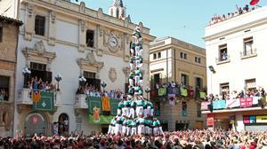 Actuació dels Minyons de Terrassa en Vilafranca.