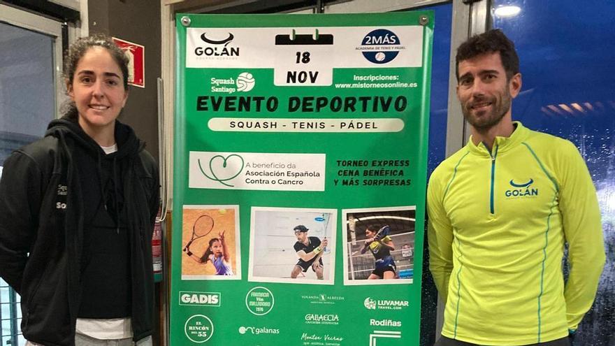 Squash, tenis y pádel se unen para ayudar a la Asociación Española Contra el Cáncer