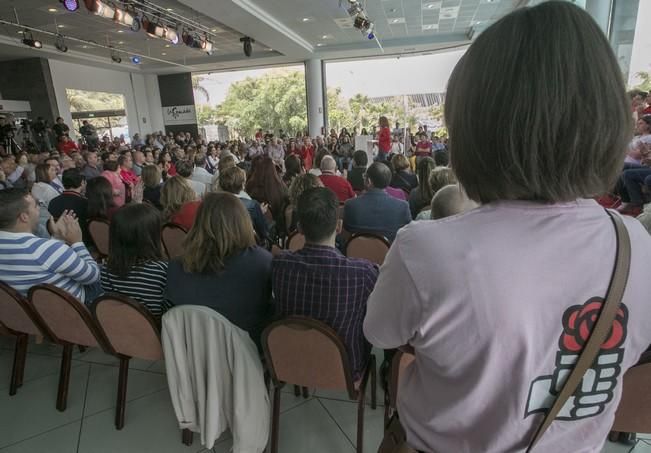 02/04/2017  POLÍTICA  mitin de Susana Díaz en la cascada para postularse como secretaria General del psc psoe celebrado en la cascada tenerife