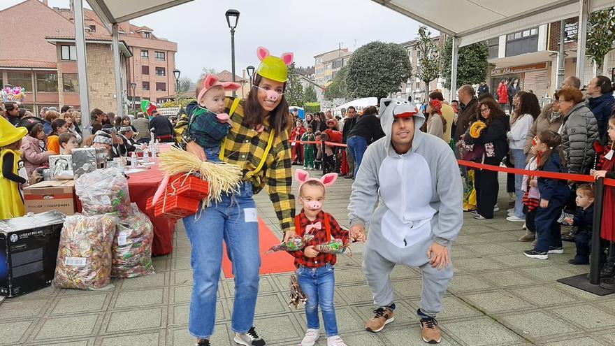 Llanera despide un Antroxu multitudinario: el desfile infantil, en imágenes