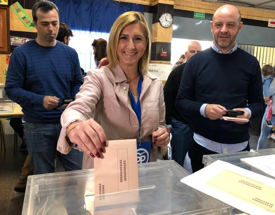 Los candidatos de Castelló votando