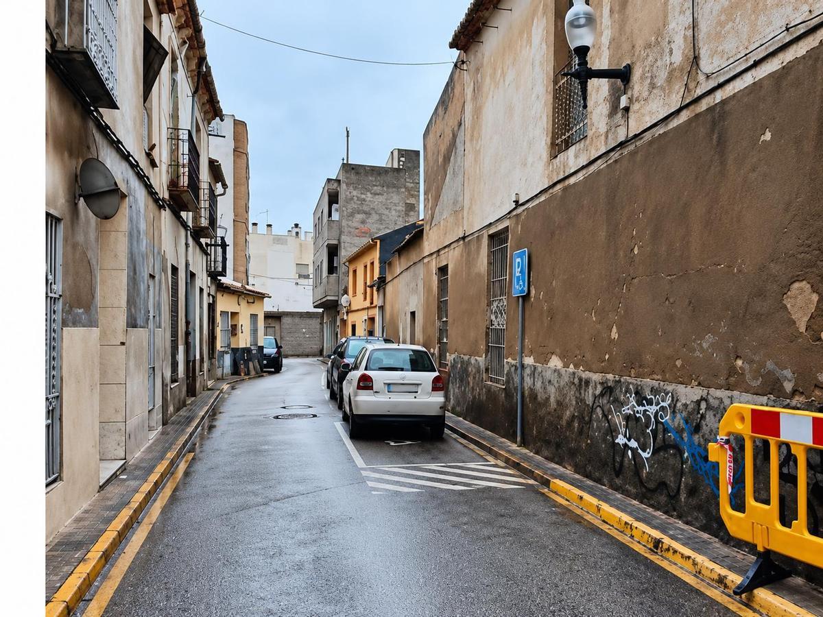 Una de las calles a reurbanizar según el proyecto