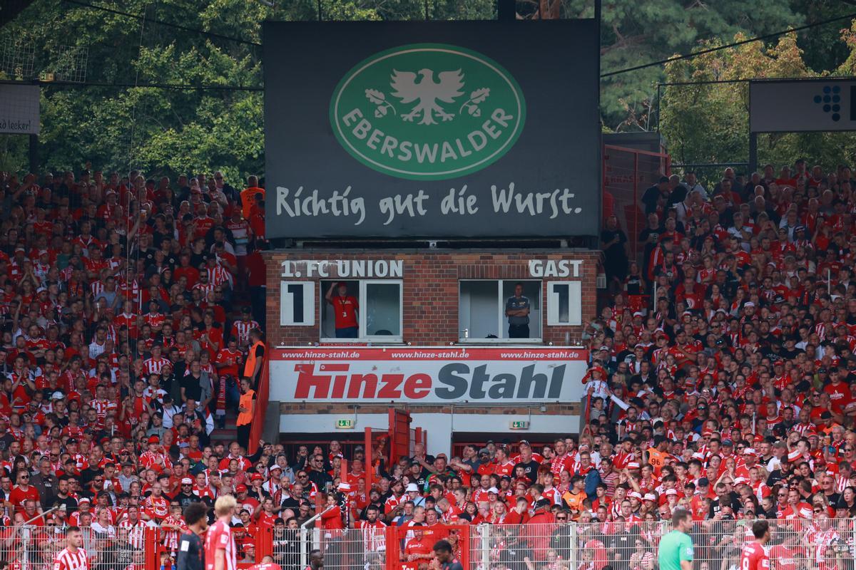 Marcador del campo del Union Berlin.