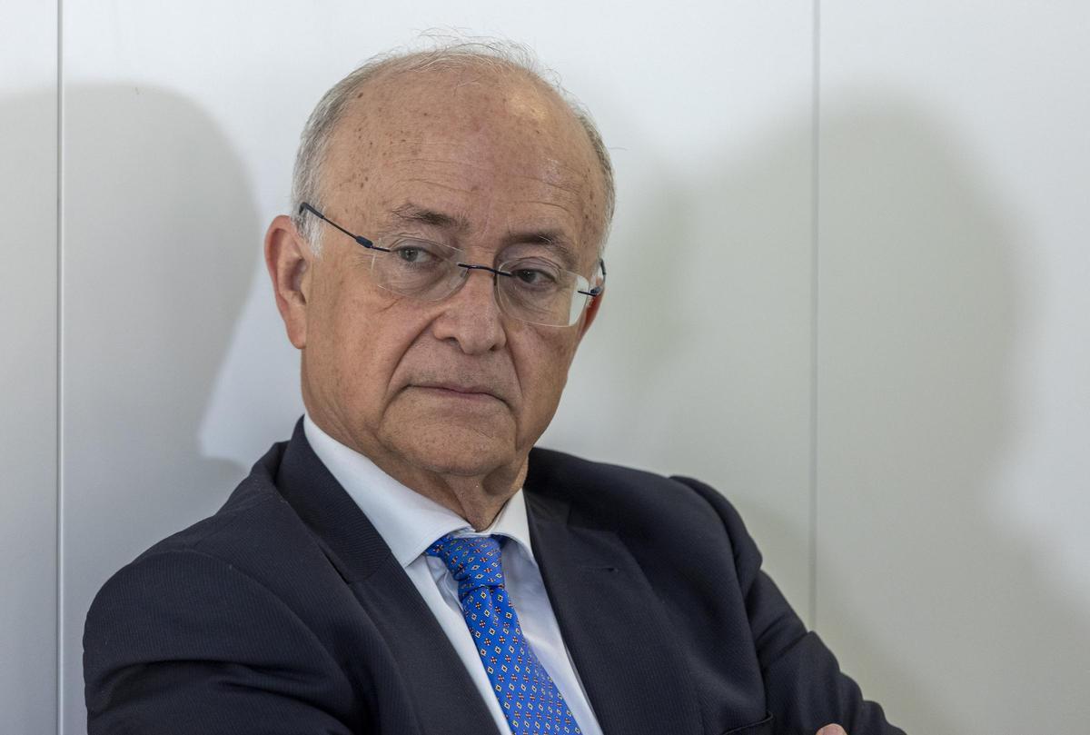 Magro, en otro momento de la jornada.
