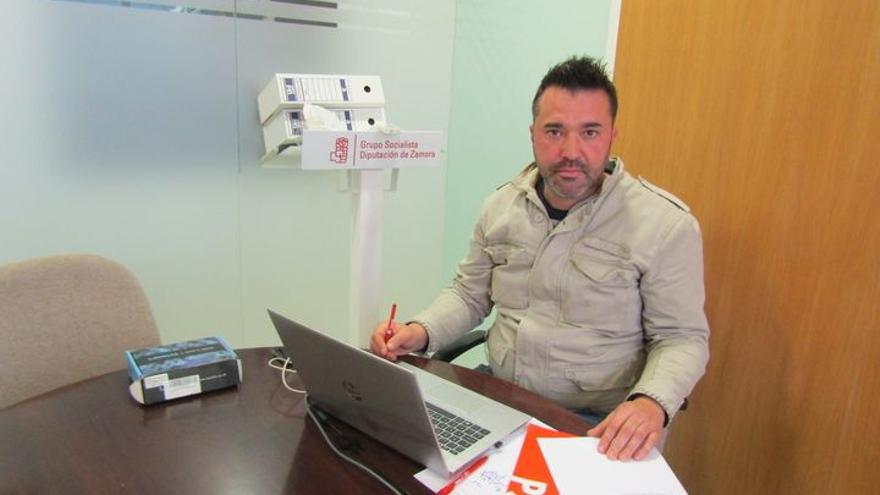 Daniel Fidalgo, portavoz del PSOE en el Ayuntamiento de Villafáfila.