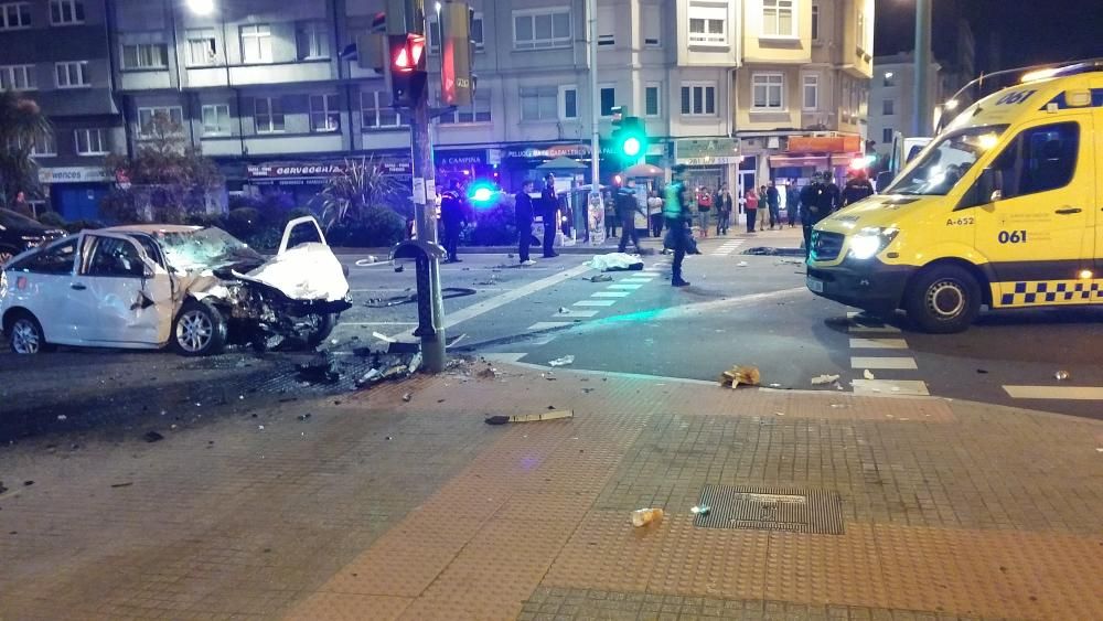 Accidente mortal de madrugada en Ronda de Outeiro