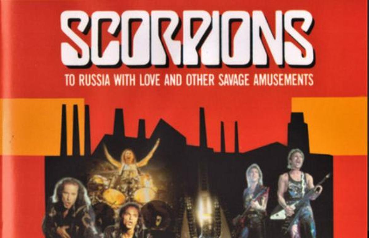 Carátula del documental que grabó Scorpions en su visita a la URSS