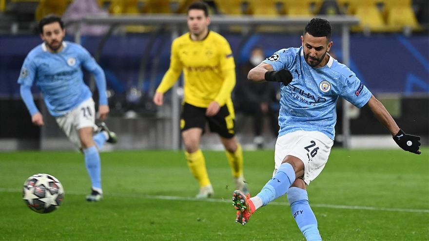 Mahrez comenzó la remontada desde el punto de penalti