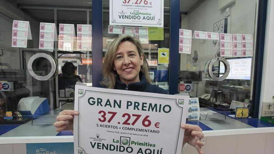 Un boleto sellado en Cáceres gana 37.276 euros en la lotería Primitiva