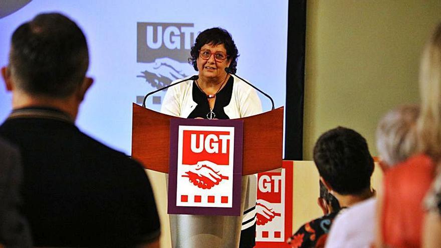 Dolors Bassa, en el seu acte d’homenatge a la UGT.  | ACN