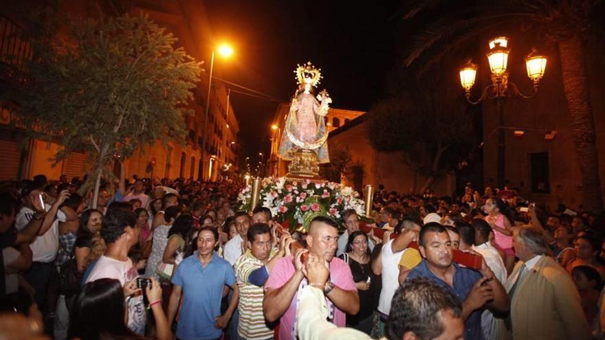 La Virgen del Cisne volverá a salir esta noche por las calles de Lorca