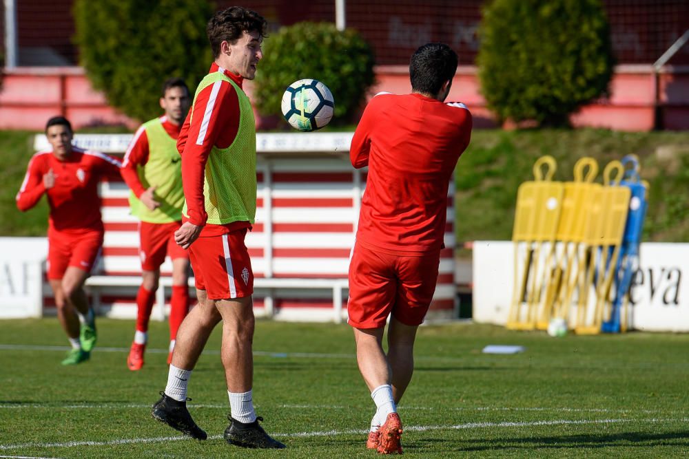 Entrenamiento del Sporting en Mareo