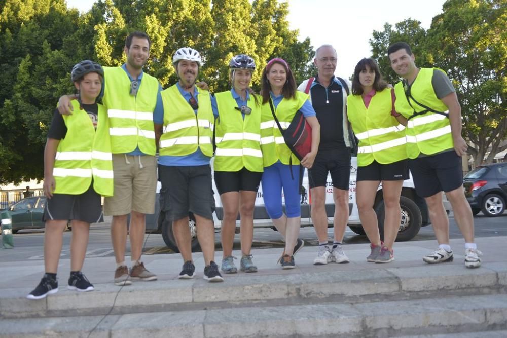 Ruta de bicicletas a la luz de la luna de Murcia