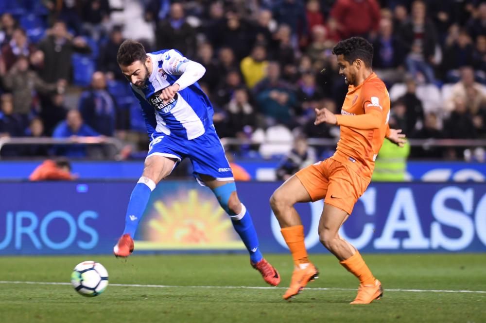 El Dépor se impone 3-2 al Málaga